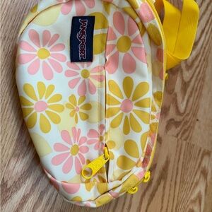 JanSport Floral Mini Bag in Yellow and Pink